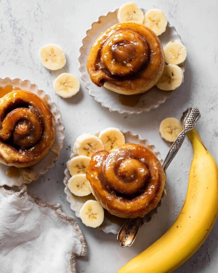 Peanut Butter Banana Cinnamon Rolls Recipe